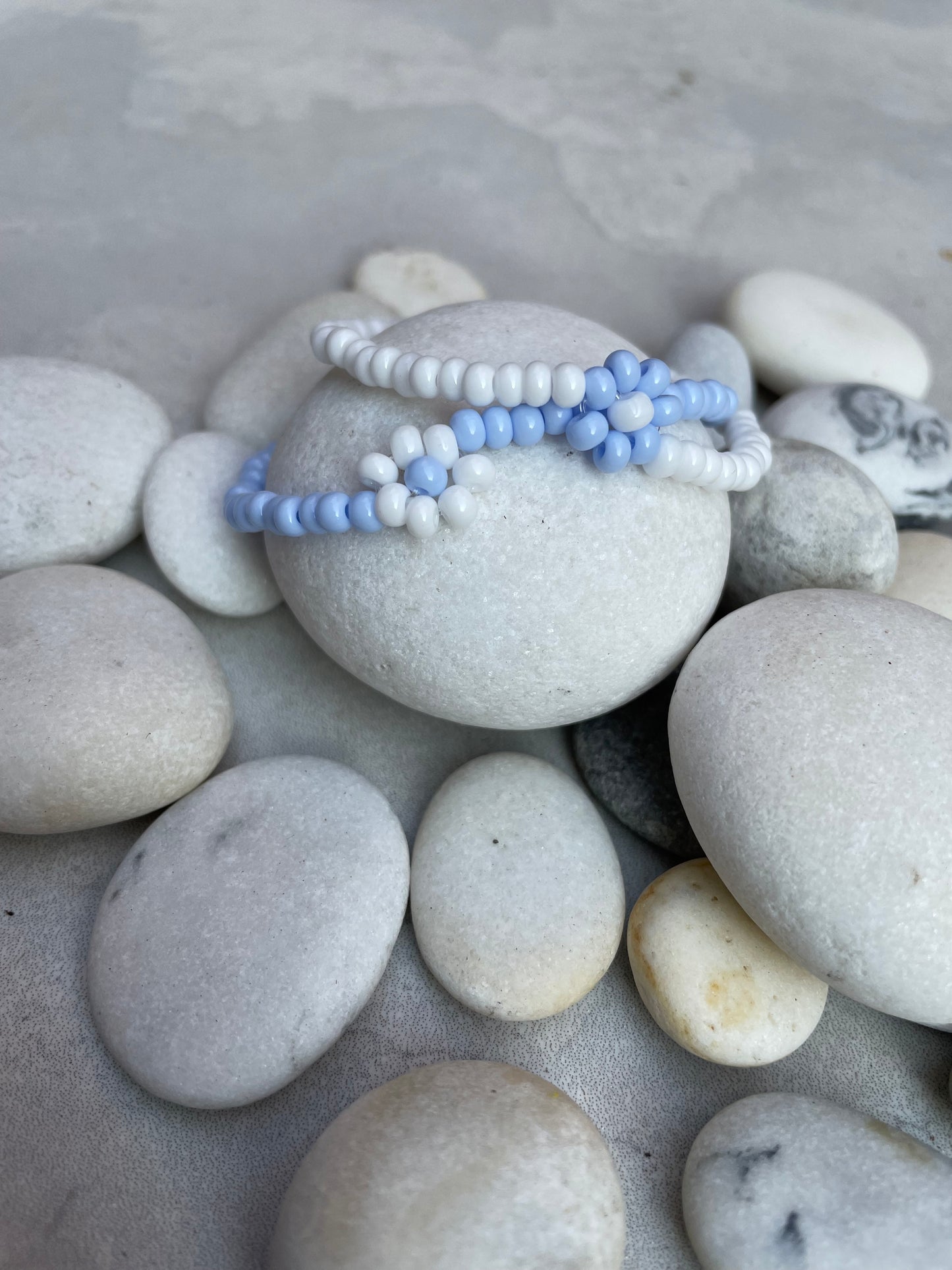 Single flower bracelet - Set of two