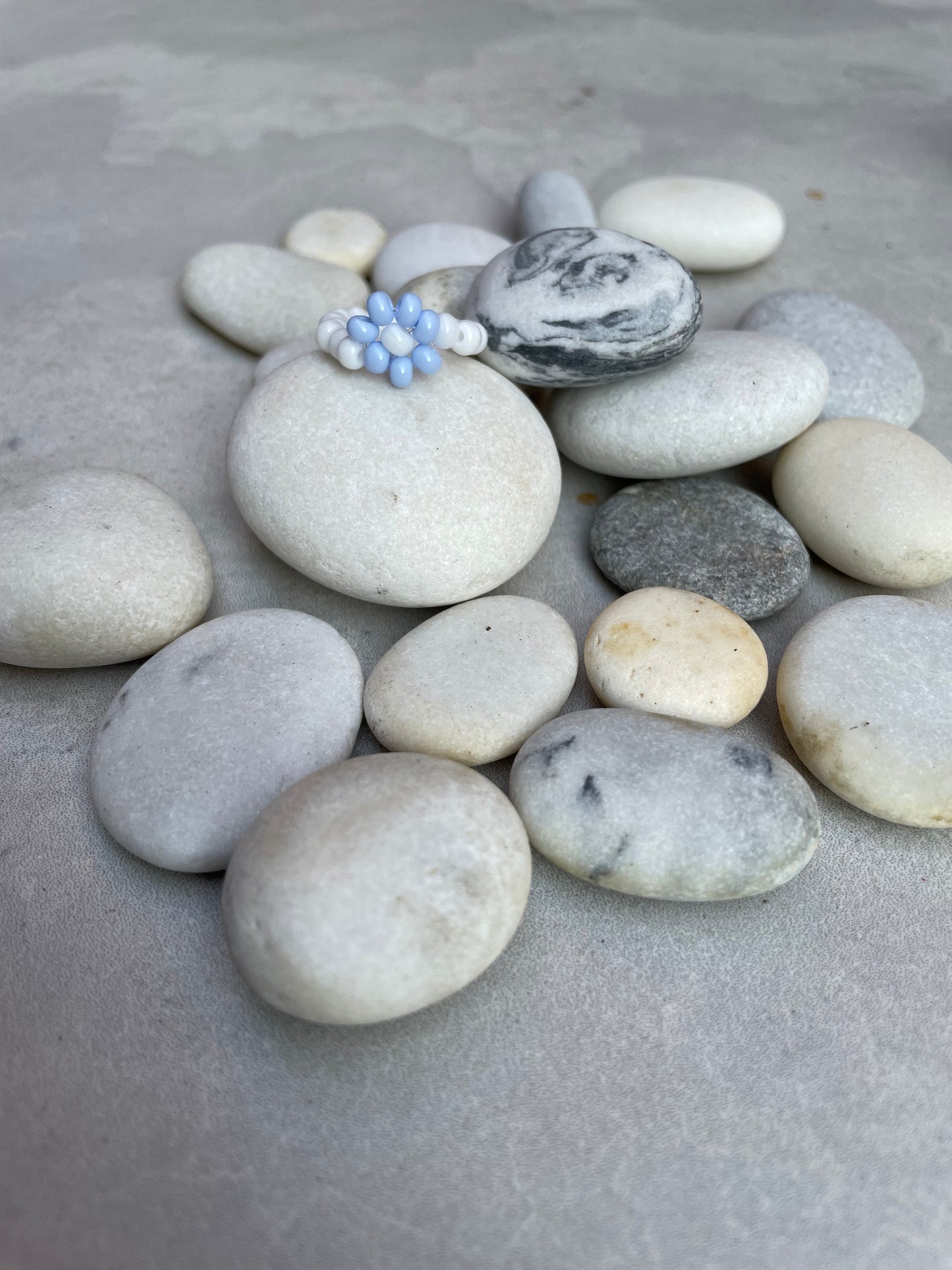 Flower rings - set of two