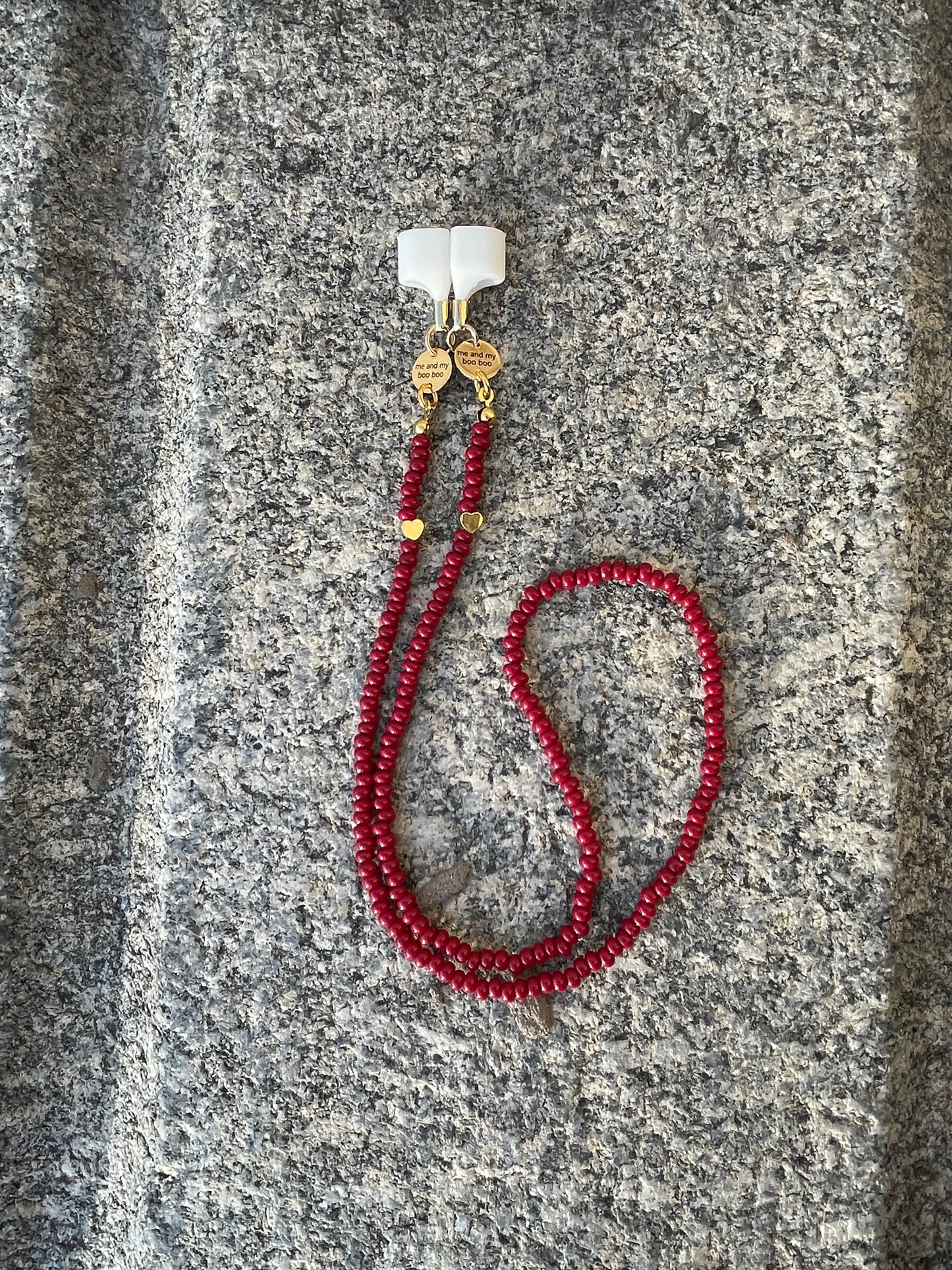 Mini heart airpod chain