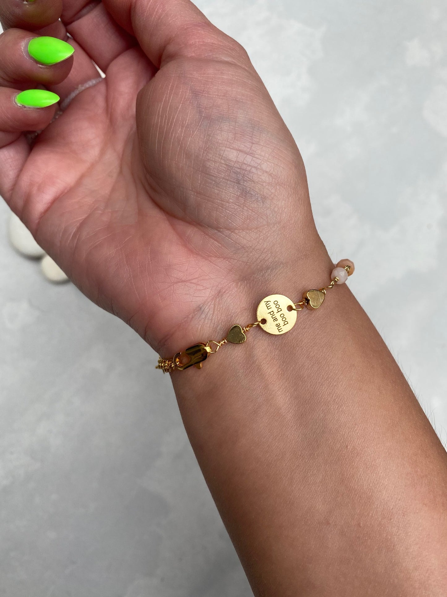 Pink Opal armband